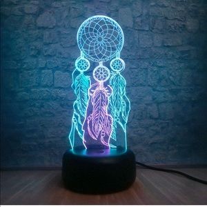 💙 USB Dream Catcher 3D Illusion Night Light/ Table Lamp